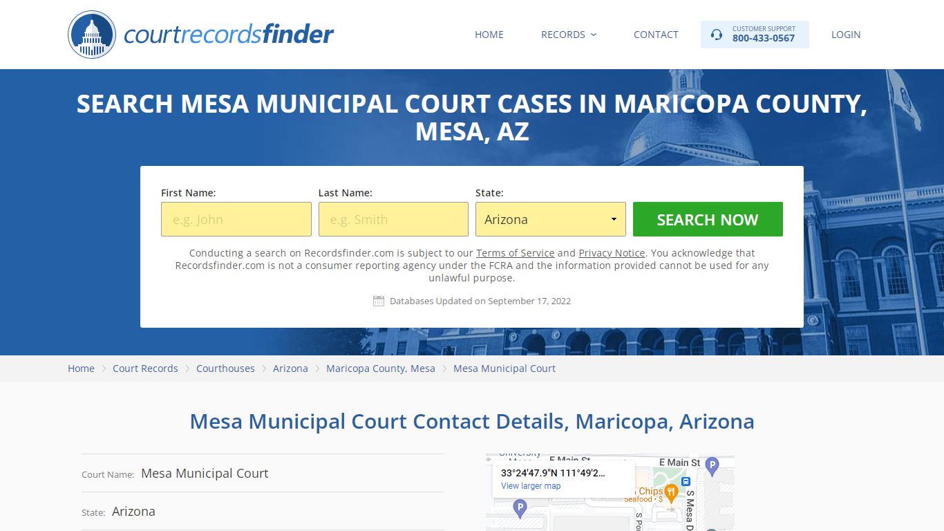 Mesa Municipal Court Case Search - RecordsFinder